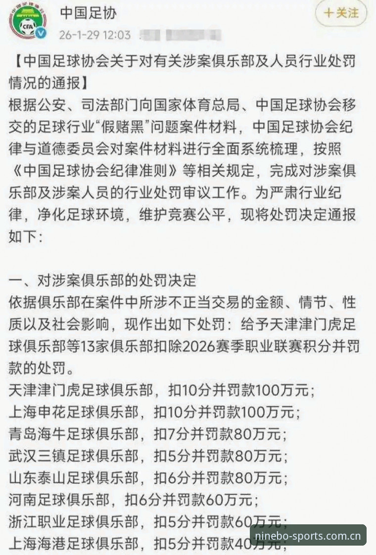 足协第三批禁足名单详解——65人遭处罚，终身禁足17人